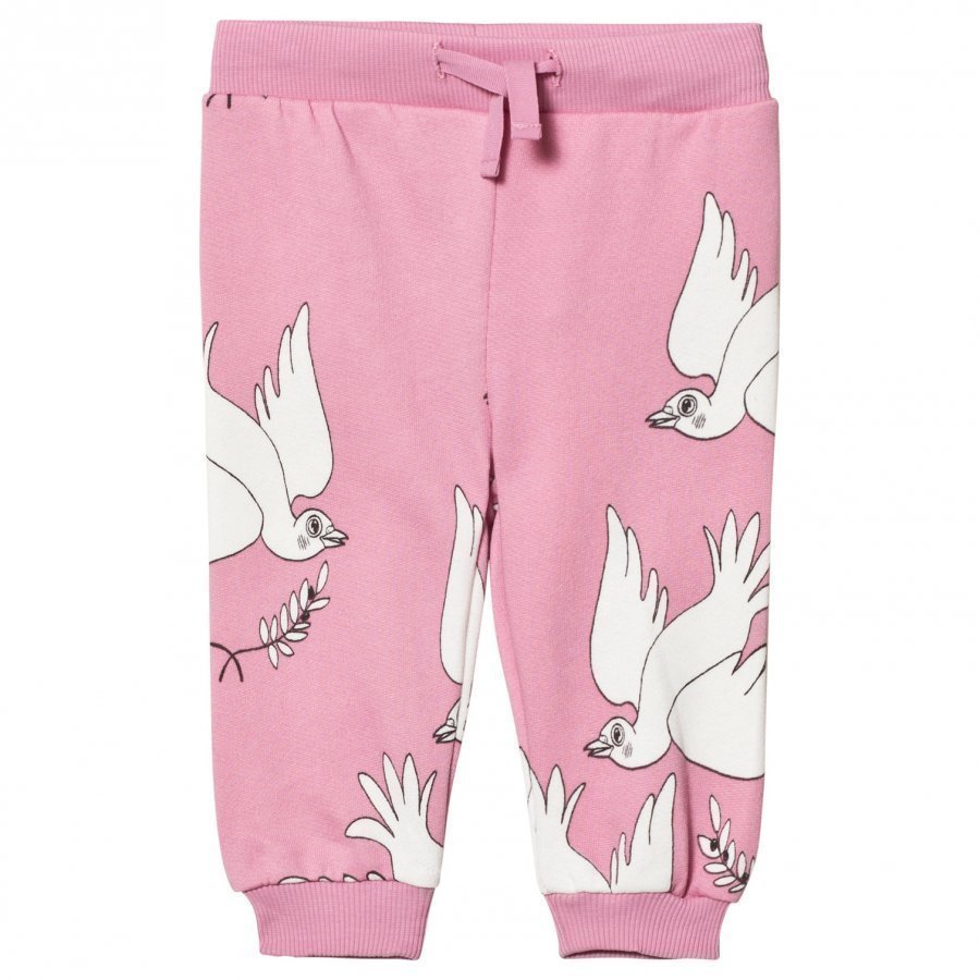 Mini Rodini Peace Sweatpants Pink Verryttelyhousut