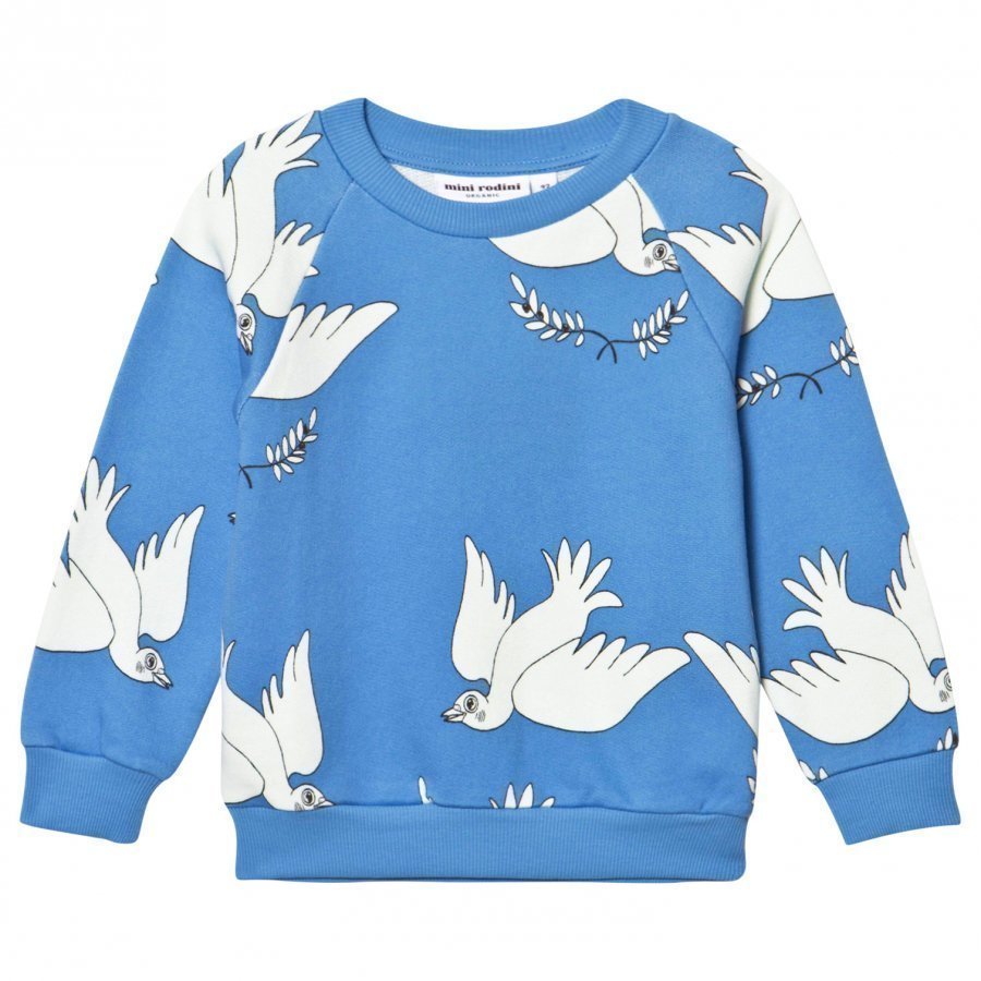 Mini Rodini Peace Sweatshirt Blue Oloasun Paita