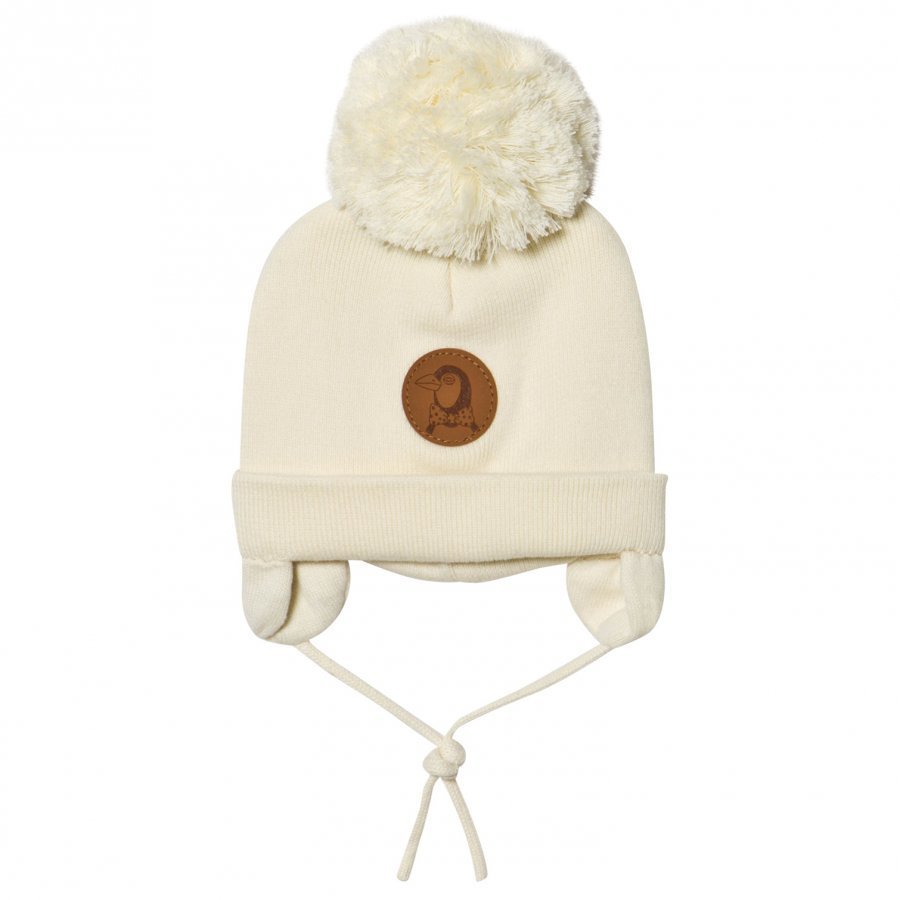 Mini Rodini Penguin Baby Hat Off White Pipo