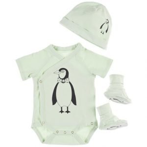 Mini Rodini Penguin Baby Kit: Body Pipo Ja Tossut