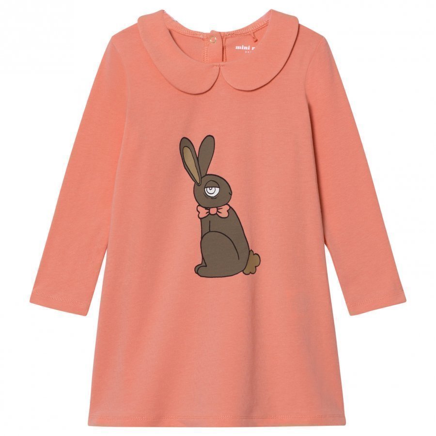 Mini Rodini Rabbit Collar Dress Pink Mekko