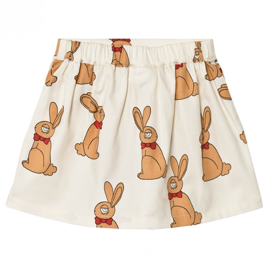 Mini Rodini Rabbit Skirt Off White Midihame