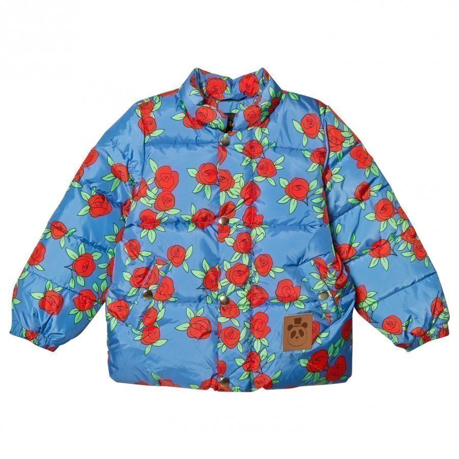 Mini Rodini Rose Puffer Jacket Blue Toppatakki