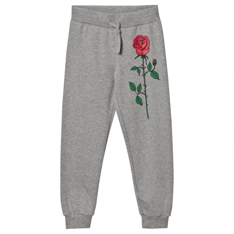 Mini Rodini Rose Sweatpants Grey Melange Verryttelyhousut