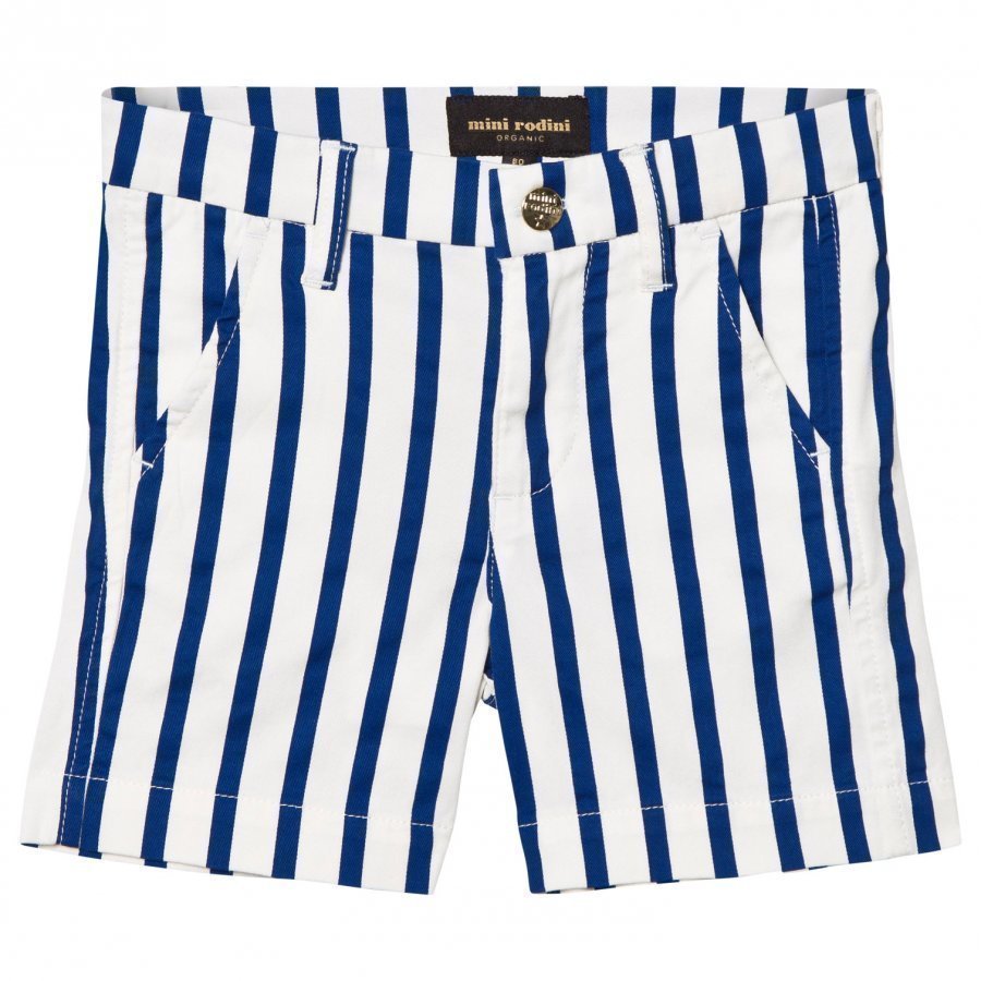 Mini Rodini Stripe Chino Shorts Blue Chinos Housut