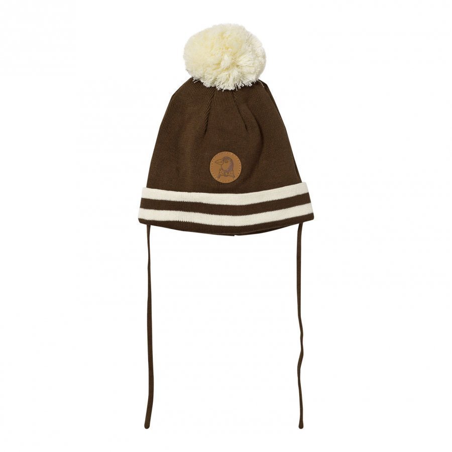 Mini Rodini Stripe Hat Brown Pipo