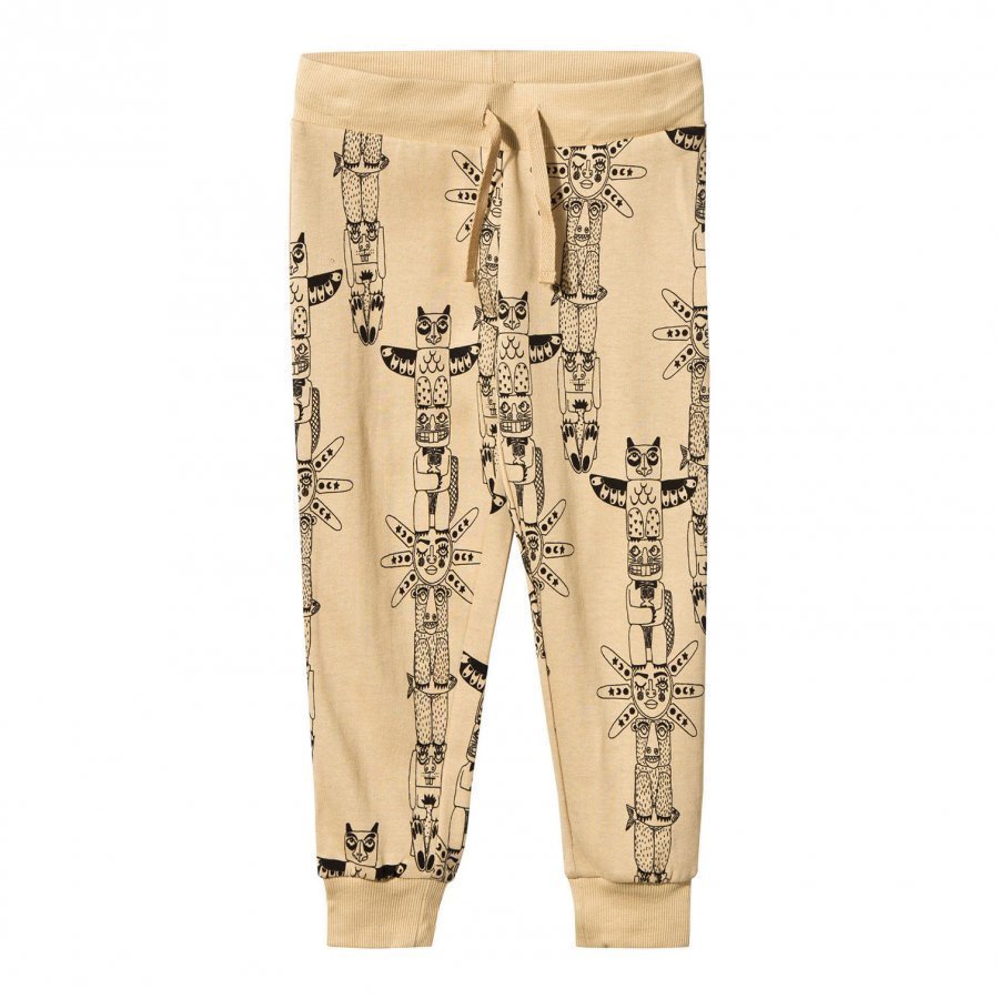 Mini Rodini Totem Sweatpants Beige Verryttelyhousut