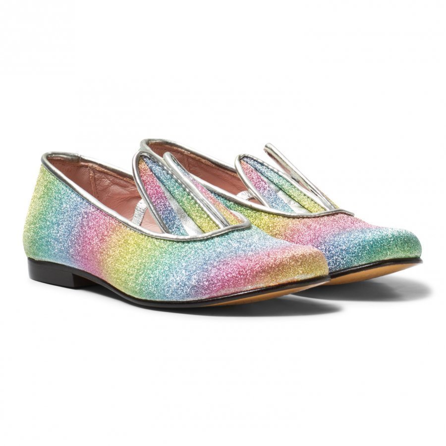 Minna Parikka Multi Glitter Bunny Ear Loafers Loaferit