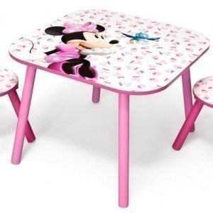 Minnie Mouse Pöytä ja kaksi tuolia