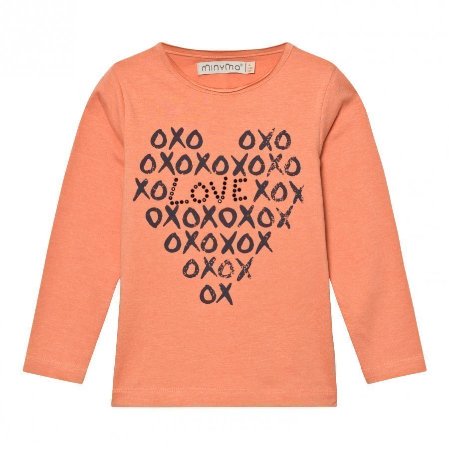 Minymo Janie 37 T-Shirt With Print Crabapple Pitkähihainen T-Paita