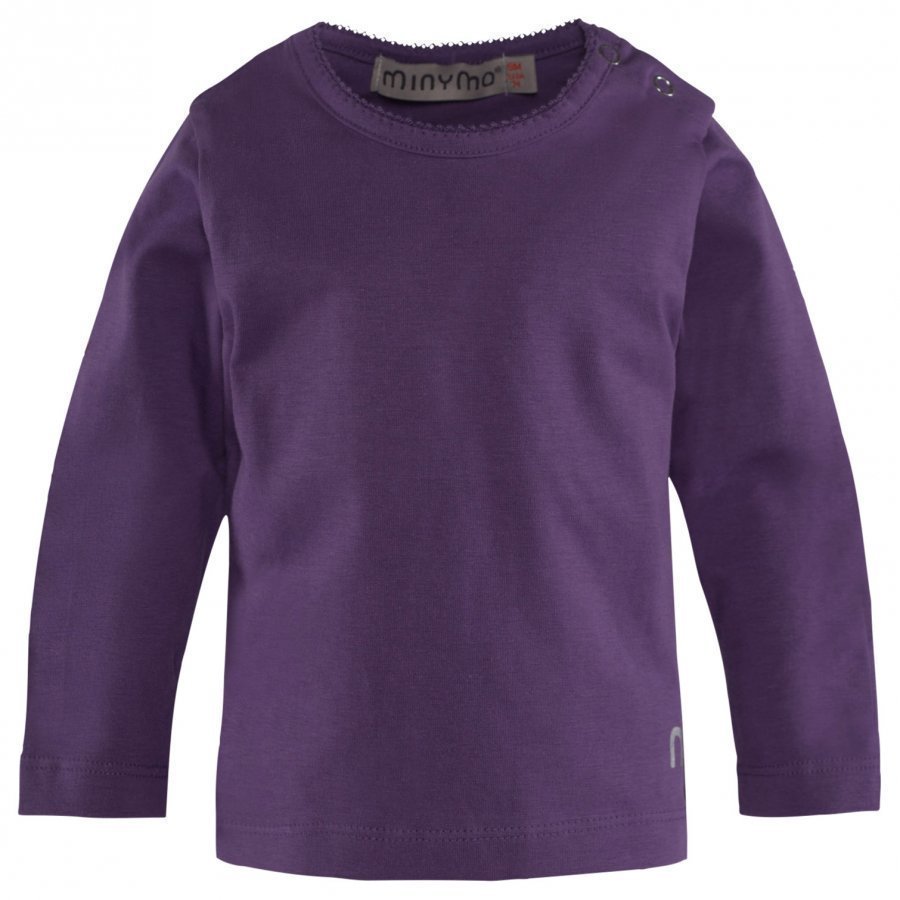 Minymo Ls T-Shirt Purple Pitkähihainen T-Paita