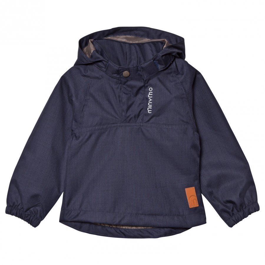 Minymo The Jazz 44 Jacket Herringbone Dark Navy Kuoritakki