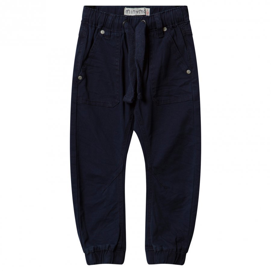 Minymo Twill Tiny Loose Pants Dark Navy Housut