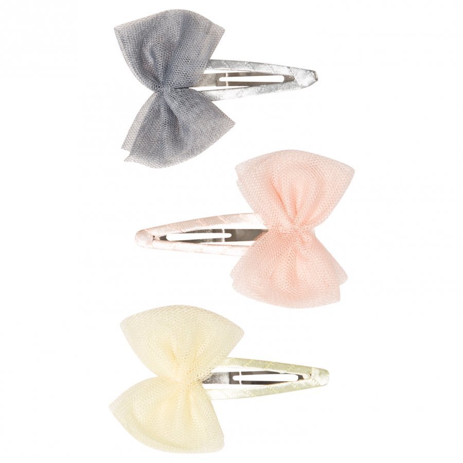 Molo 2-Pack Tulle Bow Clips Cameo Rose Hiusnauha