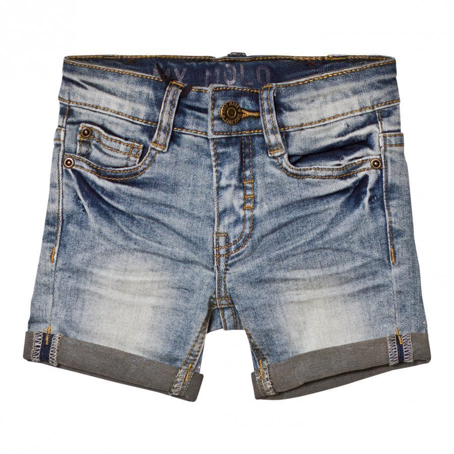 Molo Aslak Shorts Worn Denim Farkkushortsit