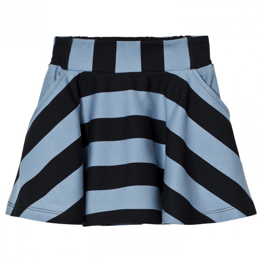 Molo Brenna Skirt Faded Denim Stripe Midihame