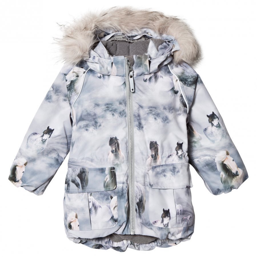 Molo Cathy Faux Fur Jacket Pony Toppatakki