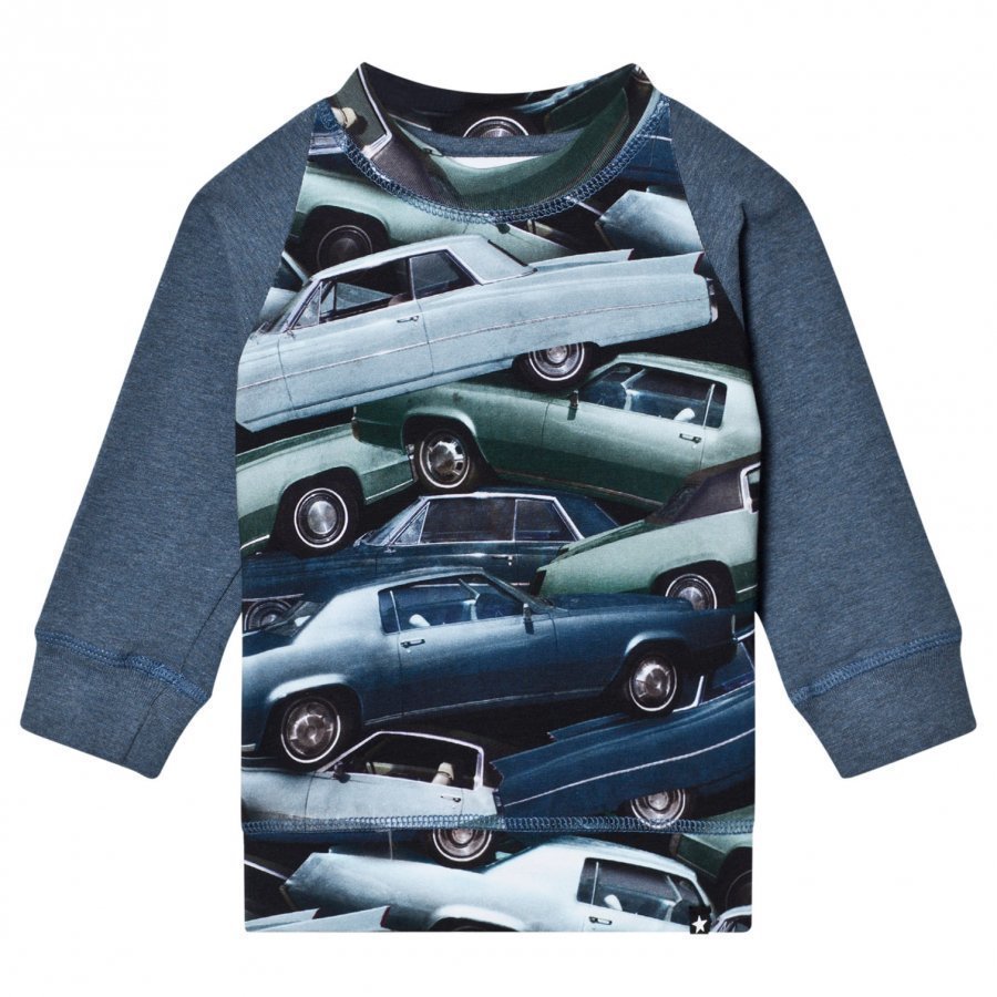 Molo Eliot T-Shirt Stacked Cars Pitkähihainen T-Paita