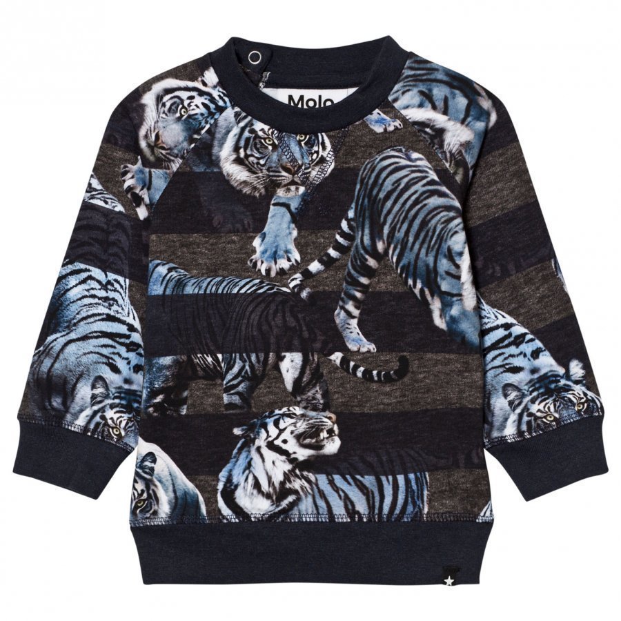 Molo Elmo Long Sleeve Tee Blue Tigers T-Paita