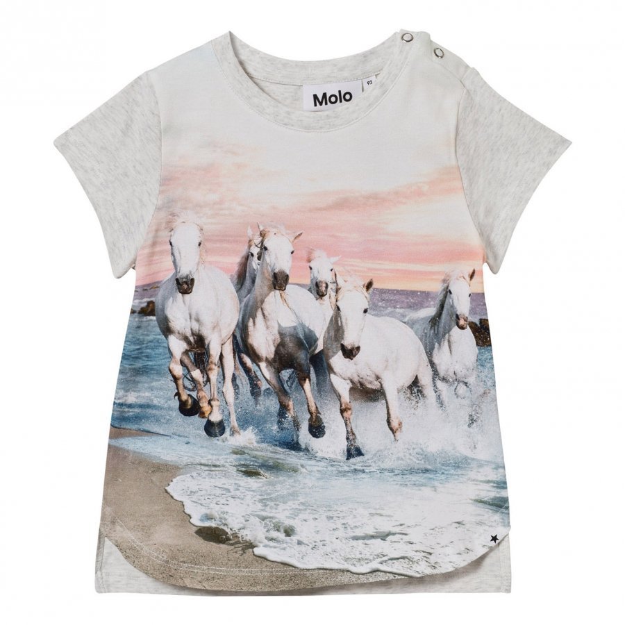 Molo Erin T-Shirt White Horses T-Paita