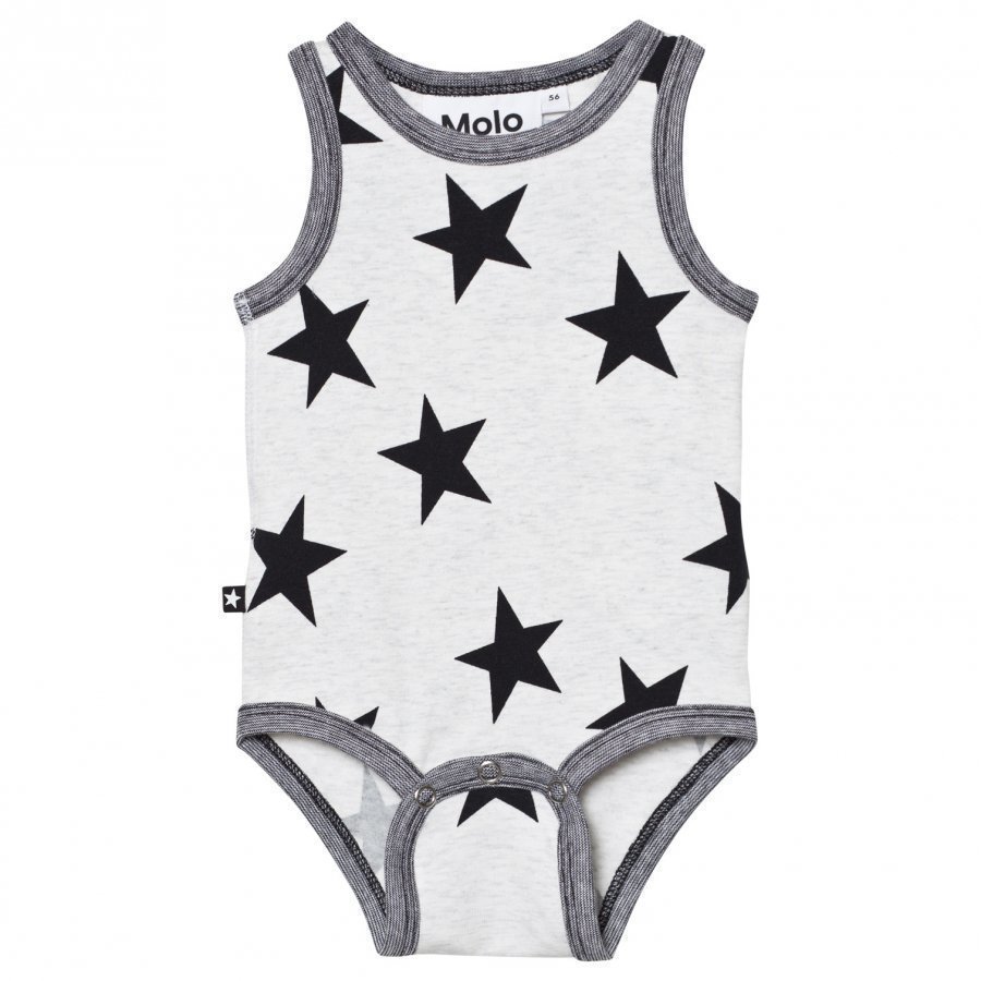 Molo Fadel Baby Body Black Star Print Body