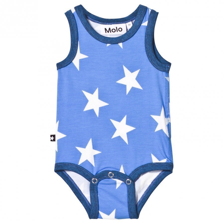 Molo Fadel Baby Body White Star Print Body