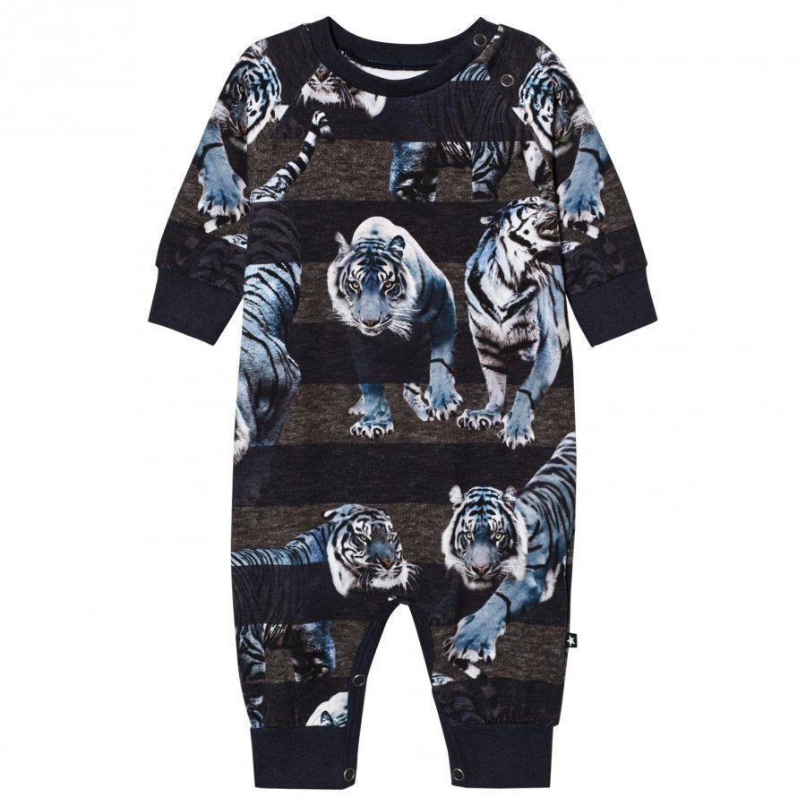 Molo Fairfax Baby One-Piece Blue Tigers Body