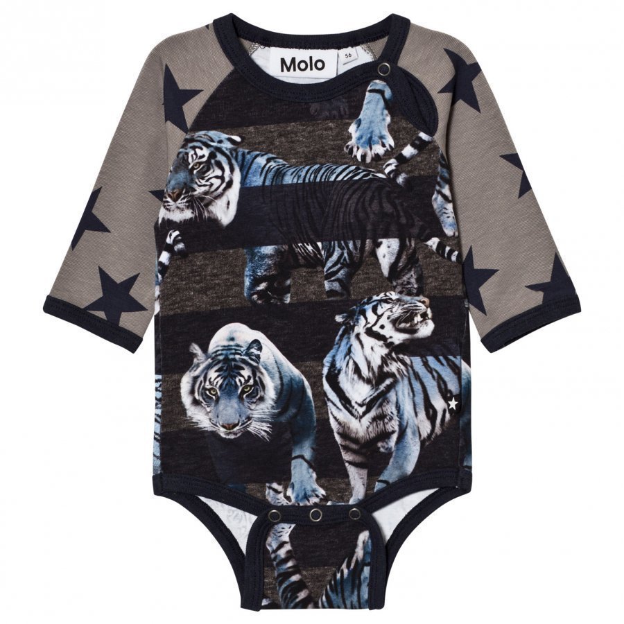 Molo Floyd Baby Body Blue Tigers Body