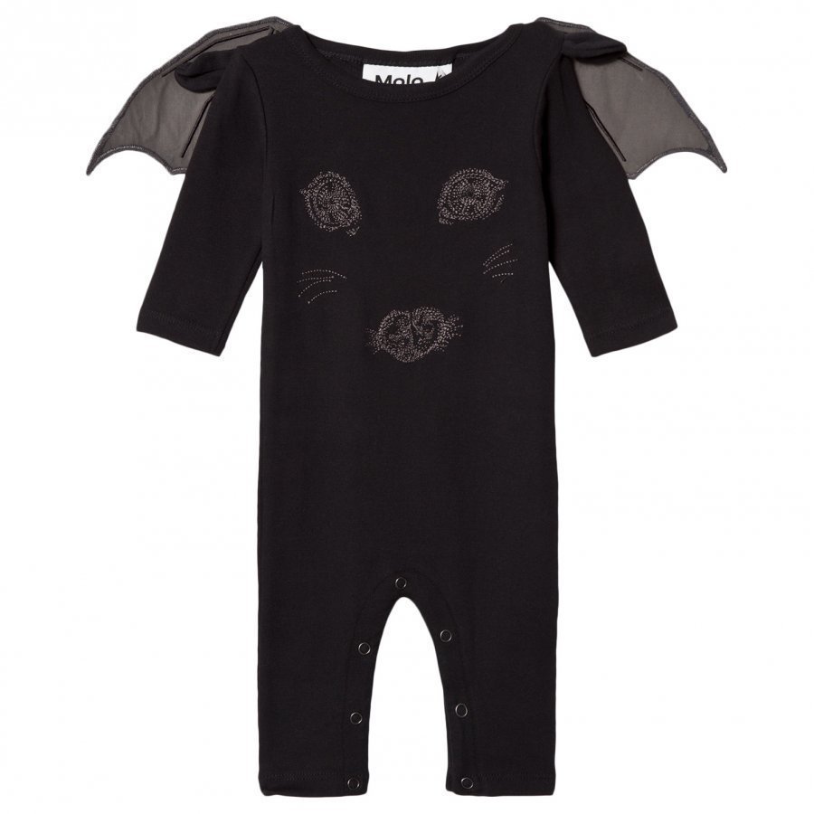 Molo Frillo Long Sleeve Onesie Black Body