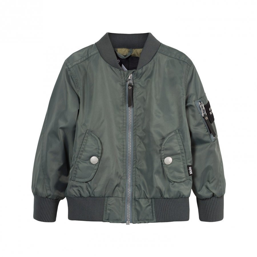 Molo Hiker Jacket Metal Green Bomber Takki