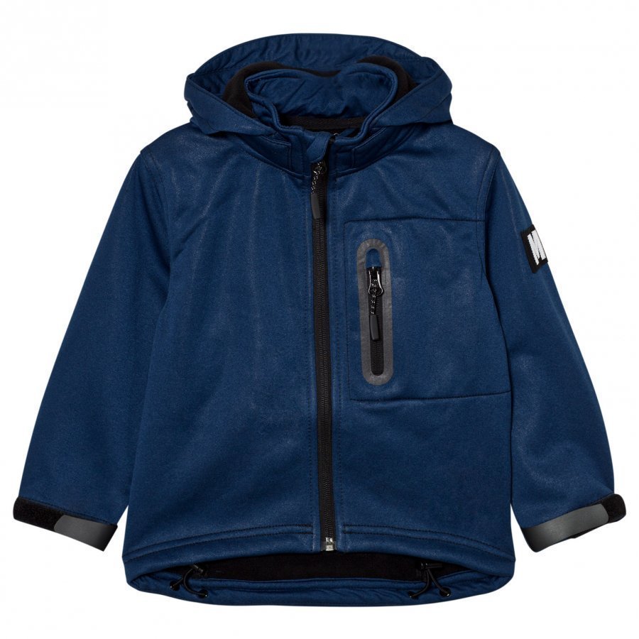 Molo Hogan Soft Shell Jacket Estate Blue Melange Toppatakki