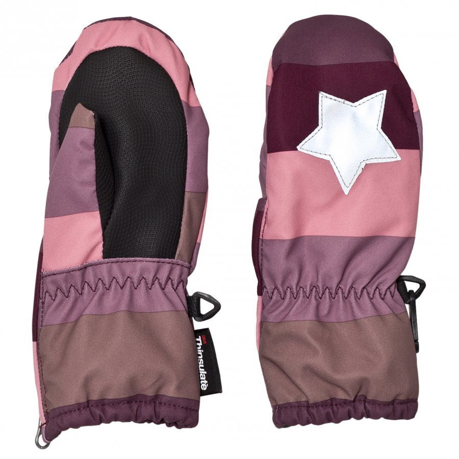 Molo Igor Mittens Huckleberry Stripe Rukkaset