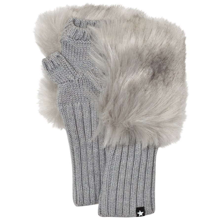 Molo Kia Mittens Grey Melange Rukkaset