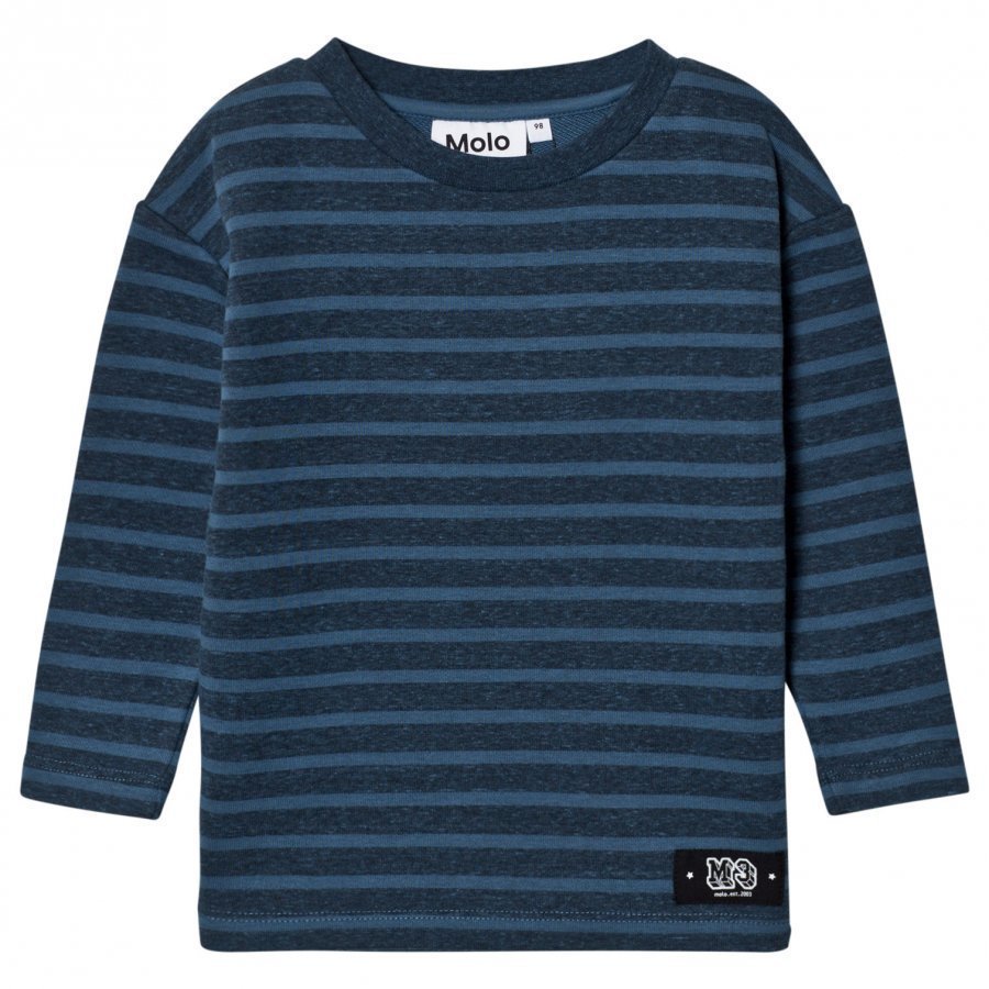 Molo Mac Sweatshirt Stellar Blue Stripe Oloasun Paita