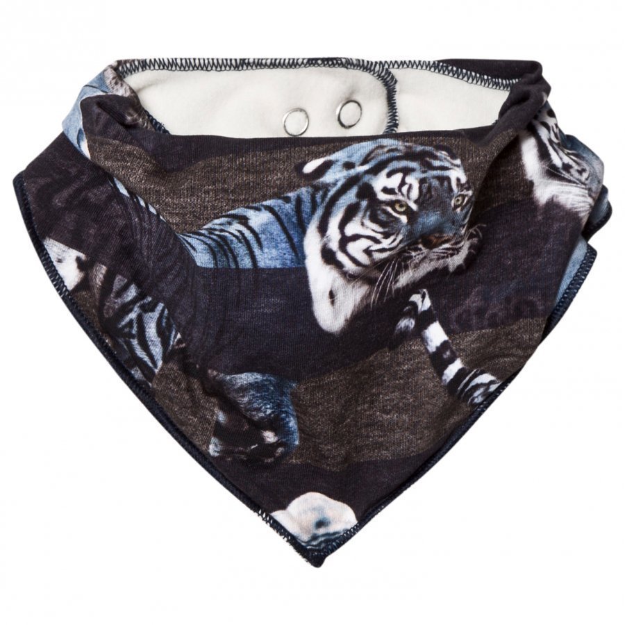 Molo Nick Bib Blue Tigers Ruokalappu