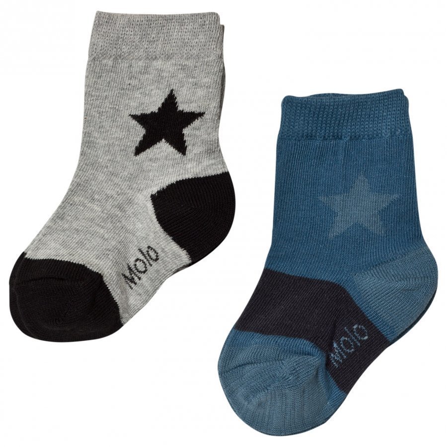 Molo Nitis 2-Pack Socks Stellar Blue Sukat