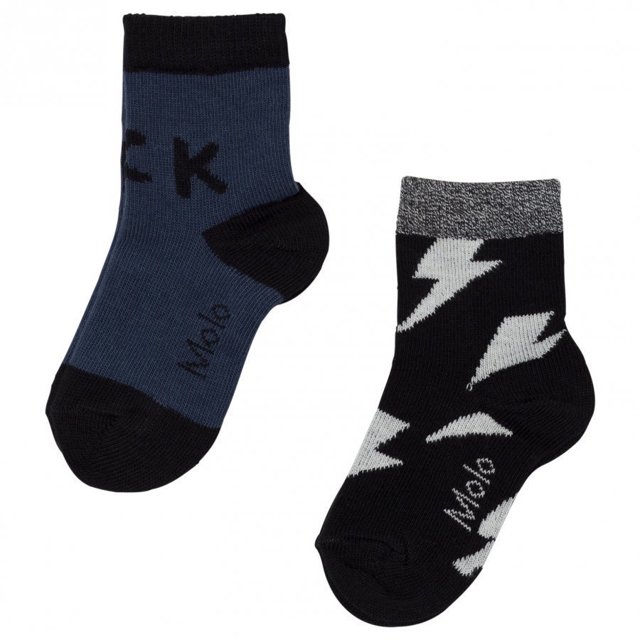 Molo Nox 2-Pack Socks Deep Blue Sukat