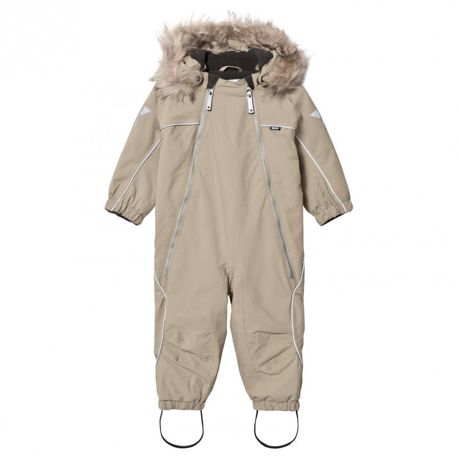 Molo Pyxis Faux Fur Snowsuit Aluminium Toppahaalari