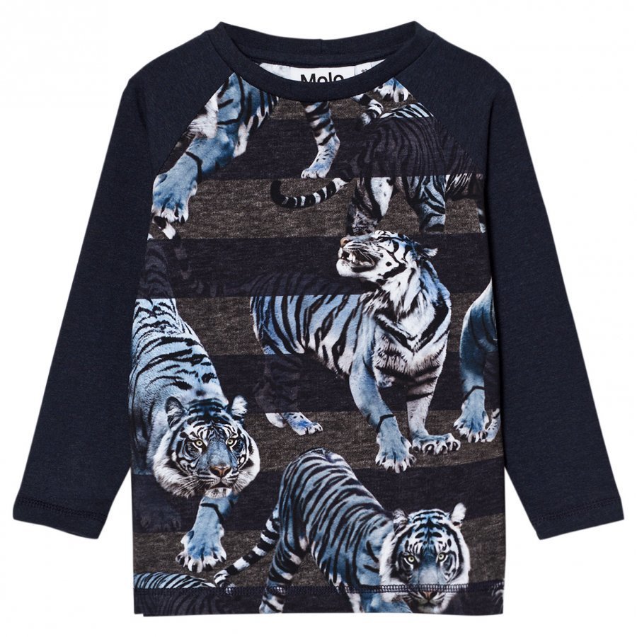 Molo Ramsey Long Sleeve Tee Blue Tigers Pitkähihainen T-Paita