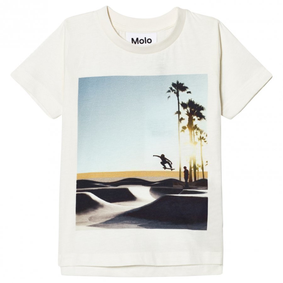 Molo Read T-Shirt White Cloud T-Paita