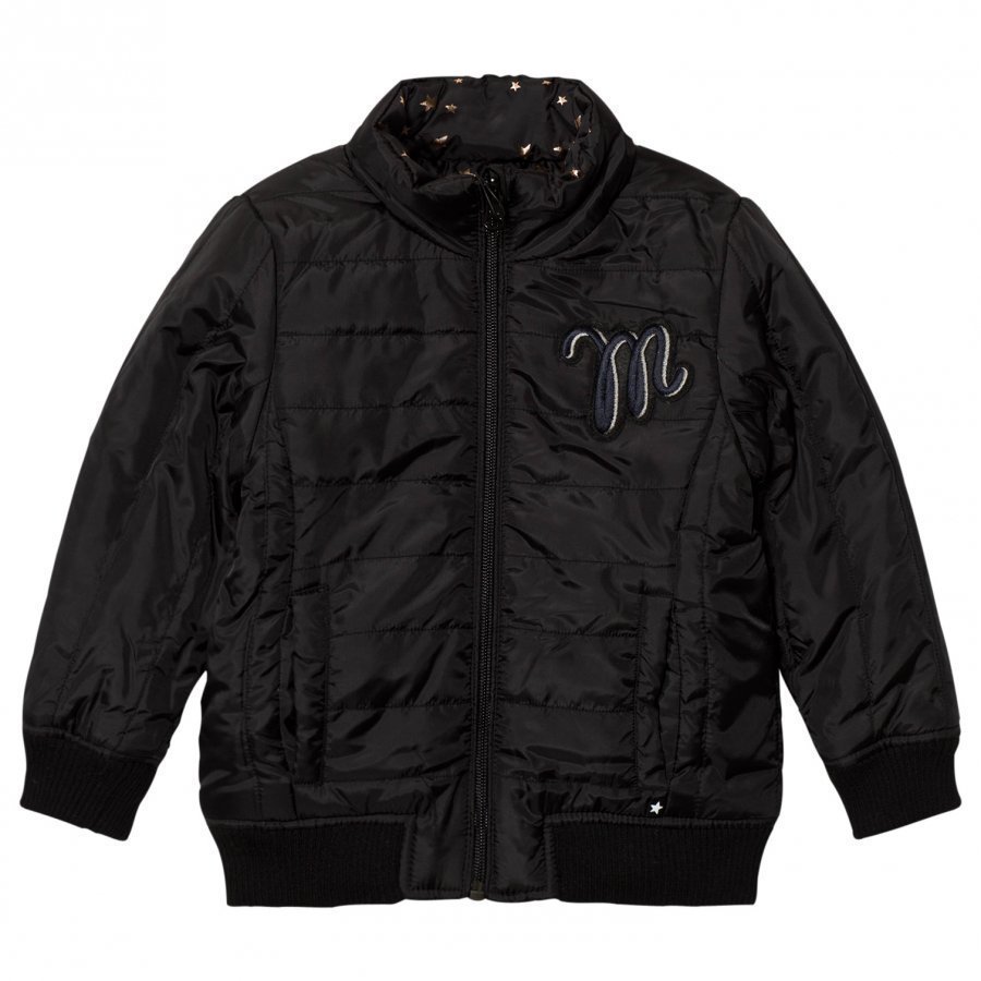 Molo Reversible Hailey Jacket Black Star Bomber Takki