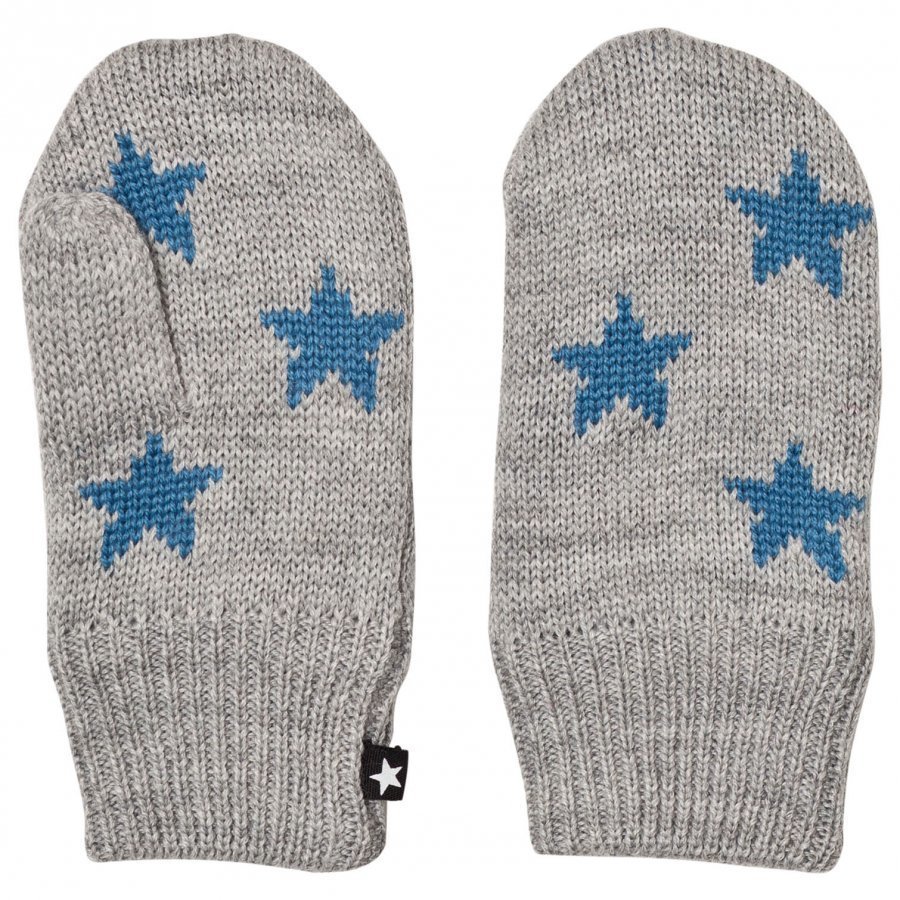 Molo Snowfall Mittens Grey Melange Rukkaset