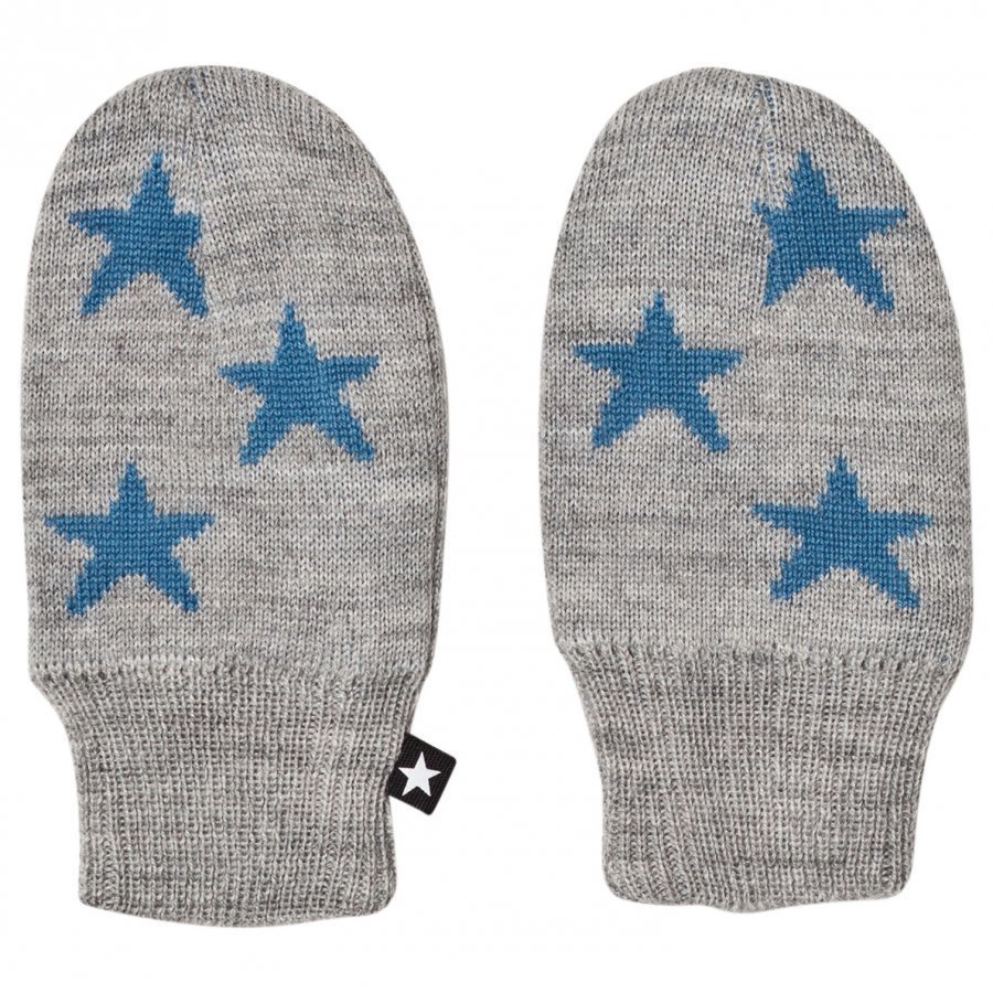 Molo Snowflake Mittens Grey Rukkaset