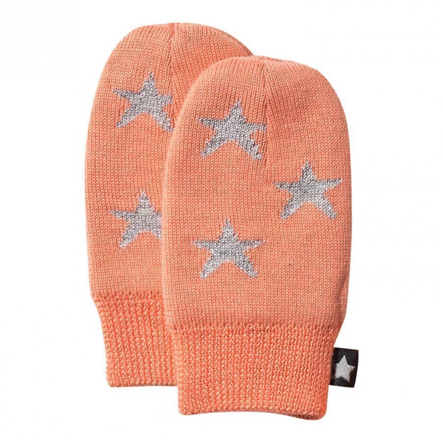 Molo Snowflake Mittens Peaches Villalapaset