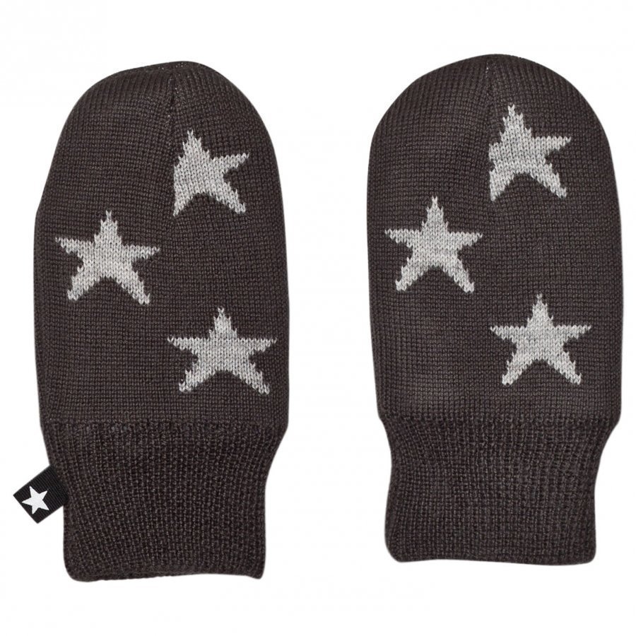 Molo Snowflake Mittens Pirate Black Rukkaset