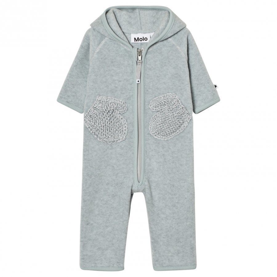 Molo Udo Fleece Onesie Sky Grey Fleece Haalarit