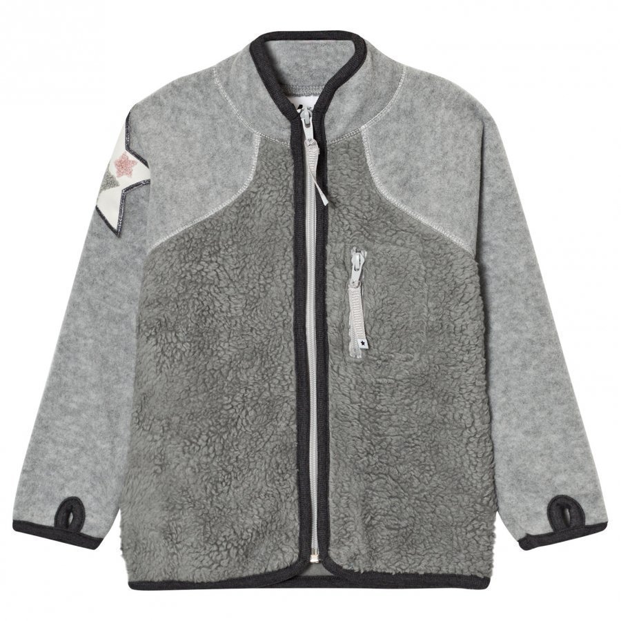 Molo Uma Fleece Jacket Grey Melange Fleece Takki