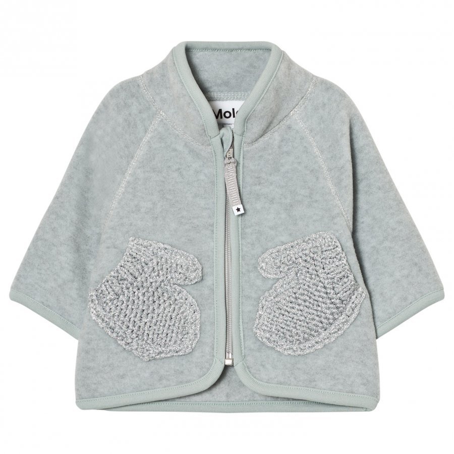 Molo Umo Fleece Jacket Sky Grey Fleece Takki