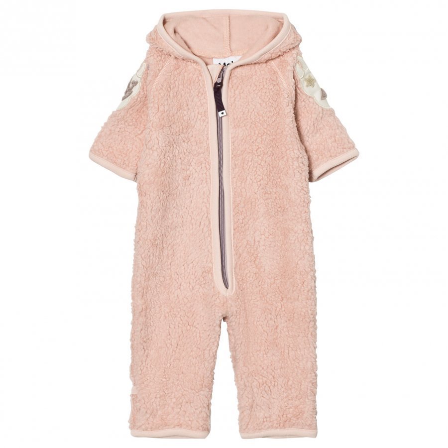 Molo Unity Fleece Onesie Peach Whip Fleece Haalarit