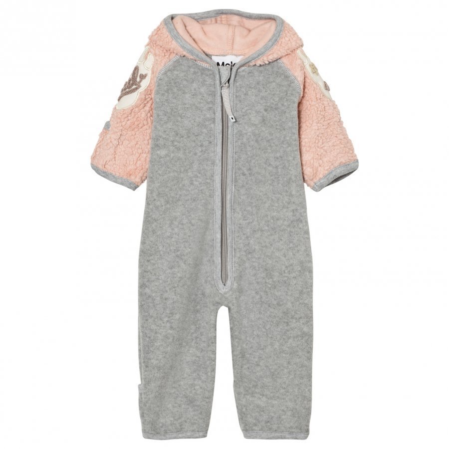 Molo Uny Fleece Onesie Peach Whip Fleece Haalarit